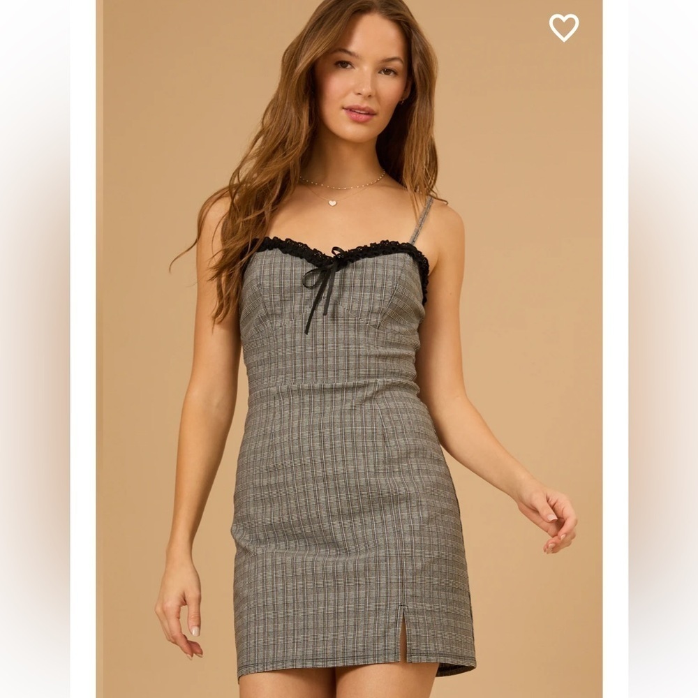 New with tags Altar’d state Peyton plaid mini dress